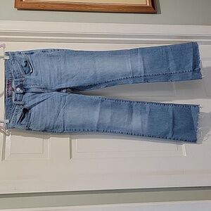 Lucky Brand Women's Sweet Midrm Rise Boot Jean With Frayed Hem, Size 10